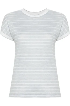 ELEVENTY Dames, Tops, Blauw, Maat: XL Katoen