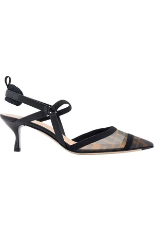 Fendi Dames, Schoenen, Zwart, Maat: 41 EU Leer