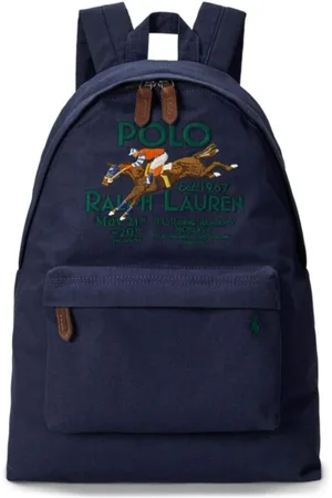 Ralph Lauren Heren, Tassen, Blauw, Maat: ONE Size Katoen