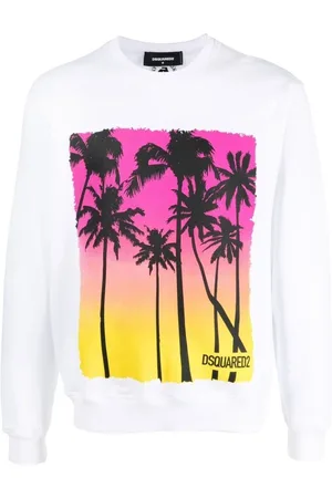 Dsquared2 Heren, Sweatshirts & Hoodies, Wit, Maat: M Katoen