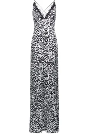 Roberto Cavalli Dames, Jurken, Grijs, Maat: L