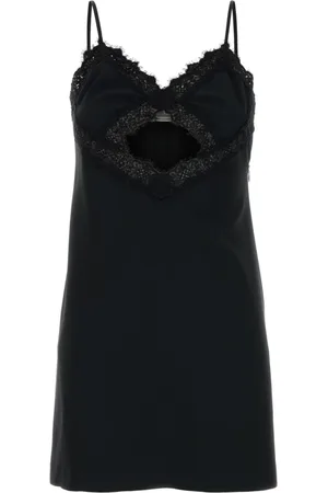 BLUMARINE Dames, Jurken, Zwart, Maat: XS Satijn