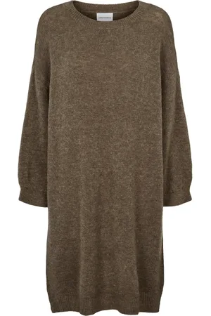 American Dreams Dames, Jurken, Bruin, Maat: ONE Size Wol
