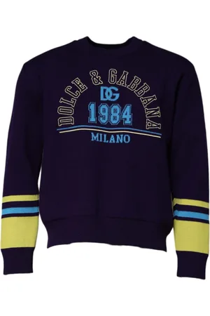 Dolce & Gabbana Heren, Sweatshirts & Hoodies, Blauw, Maat: M Wol