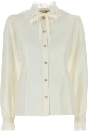 Alessandra Rich Dames, Blouses & Shirts, Wit, Maat: XS