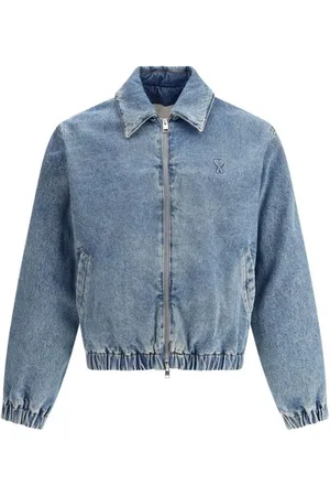 Ami Heren, Jassen, Blauw, Maat: L Denim