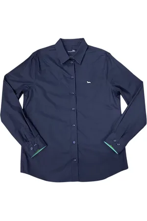 HARMONT&BLAINE Heren, Overhemden, Blauw, Maat: 2XL Katoen