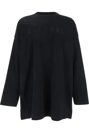 FEAR OF GOD Heren, Tops, Zwart, Maat: L Katoen