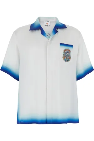 Casablanca Heren, Overhemden, Wit, Maat: XL Zijde