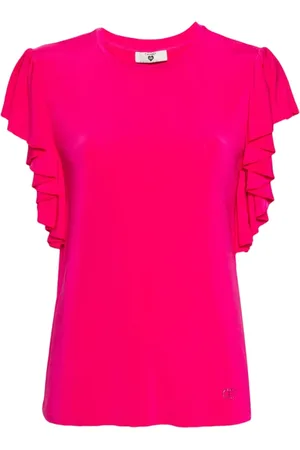 Twin-Set Dames, Tops, Roze, Maat: L Viscose