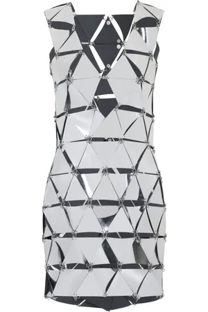 Paco rabanne Dames, Jurken, Grijs, Maat: XS