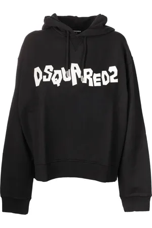 Dsquared2 Dames, Sweatshirts & Hoodies, Zwart, Maat: L Katoen
