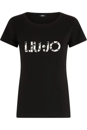 Liu Jo Dames, Tops, Zwart, Maat: M Viscose