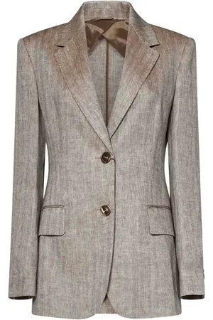 Max Mara Dames, Jassen, , Maat: M Linnen