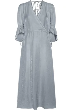 Bruuns Bazaar Dames, Jurken, Blauw, Maat: L Viscose