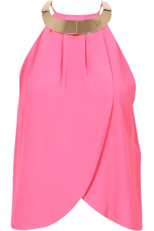 SIMONA CORSELLINI Dames, Tops, Roze, Maat: XS Zijde
