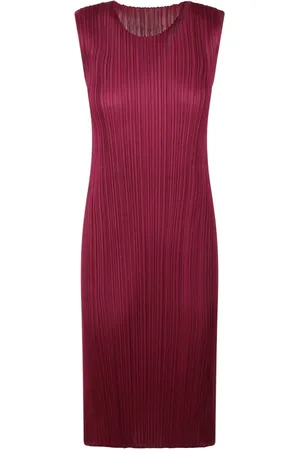 Issey Miyake Dames, Jurken, Bruin, Maat: XL Poliester
