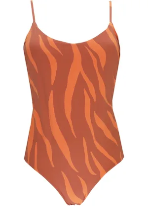 FISICO Dames, Badkleding, Oranje, Maat: XS