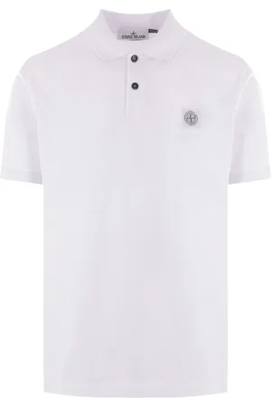 Stone Island Heren, Tops, Wit, Maat: 2XL Katoen