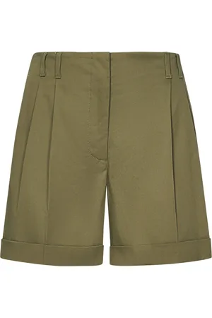 Max Mara Dames, Korte broeken, Groen, Maat: M Katoen