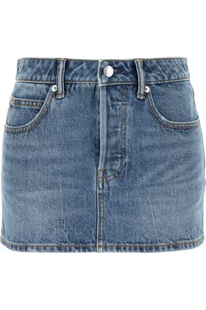 Alexander Wang Dames, Rokken, Blauw, Maat: W27 Katoen