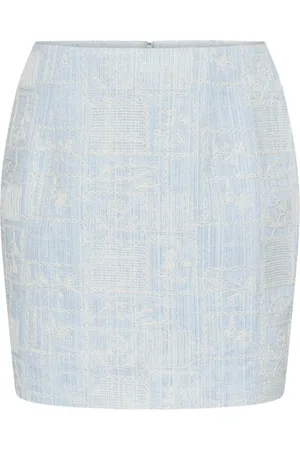 SisterS point Dames, Rokken, Blauw, Maat: L Denim
