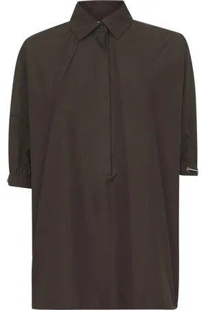 Max Mara Dames, Blouses & Shirts, Bruin, Maat: S Katoen