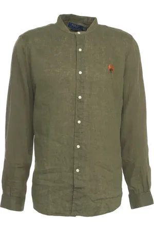 Ralph Lauren Heren, Overhemden, Groen, Maat: XL Linnen