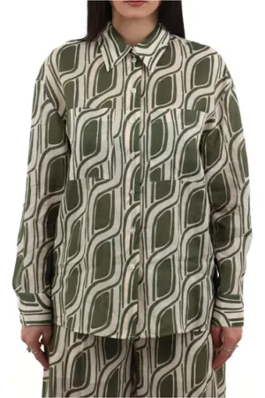 Liu Jo Dames, Blouses & Shirts, Groen, Maat: M