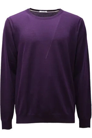 Paolo Pecora Heren, Truien, Paars, Maat: XL Wol