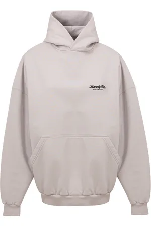 Balenciaga Heren, Sweatshirts & Hoodies, Grijs, Maat: L Katoen