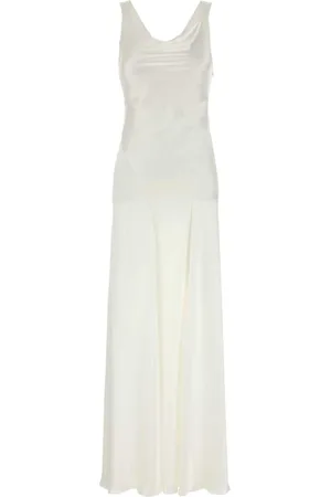 Alberta Ferretti Dames, Jurken, Wit, Maat: XS Satijn