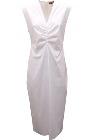 Max Mara Dames, Jurken, Wit, Maat: L