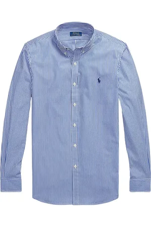 Ralph Lauren Heren, Overhemden, Blauw, Maat: L Katoen