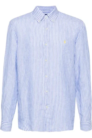 Ralph Lauren Heren, Overhemden, Blauw, Maat: L