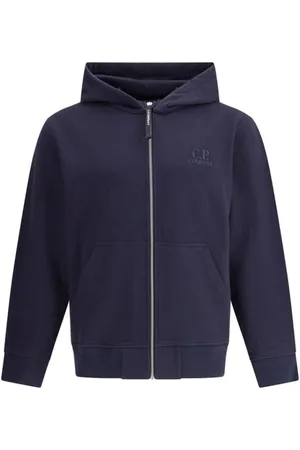 C.P. Company Heren, Sweatshirts & Hoodies, Blauw, Maat: S Katoen