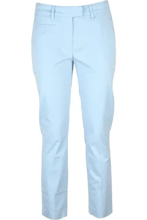 Dondup Dames, Broeken, Blauw, Maat: W28 Katoen