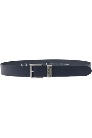Armani Exchange Heren, Accessoires, Blauw, Maat: 95 CM Leer