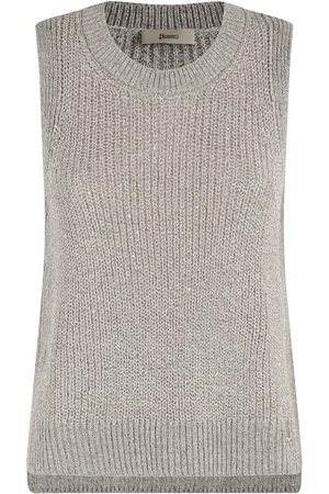 HERNO Dames, Tops, Grijs, Maat: XS