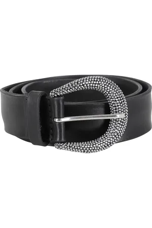 Orciani Dames, Accessoires, Zwart, Maat: 90 CM Leer