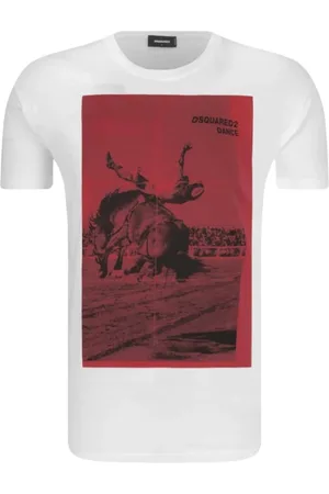 Dsquared2 Heren, Tops, Wit, Maat: S Katoen