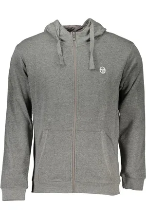 Sergio Tacchini Heren, Sweatshirts & Hoodies, Grijs, Maat: 2XL Katoen