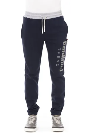 BALDININI Heren, Broeken, Blauw, Maat: XL Katoen