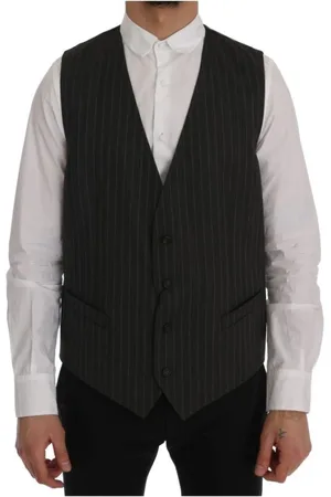 Dolce & Gabbana Heren, Pakken, Grijs, Maat: 2XL Wol