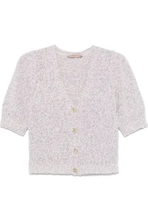 Twin-Set Dames, Truien, Paars, Maat: XS