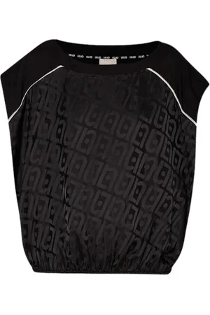 Liu Jo Dames, Tops, Zwart, Maat: XS Katoen