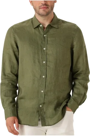 Scotch&Soda Heren, Overhemden, Groen, Maat: S Linnen