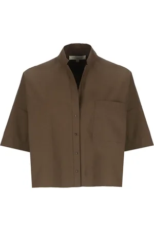 ANTONELLI Dames, Blouses & Shirts, Bruin, Maat: XS Katoen