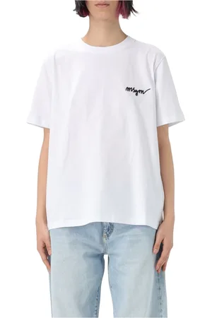 Msgm Dames, Tops, Wit, Maat: XS Katoen