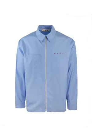 Marni Heren, Overhemden, Blauw, Maat: M Katoen